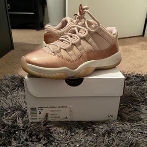 Rose Gold Jordan 11s